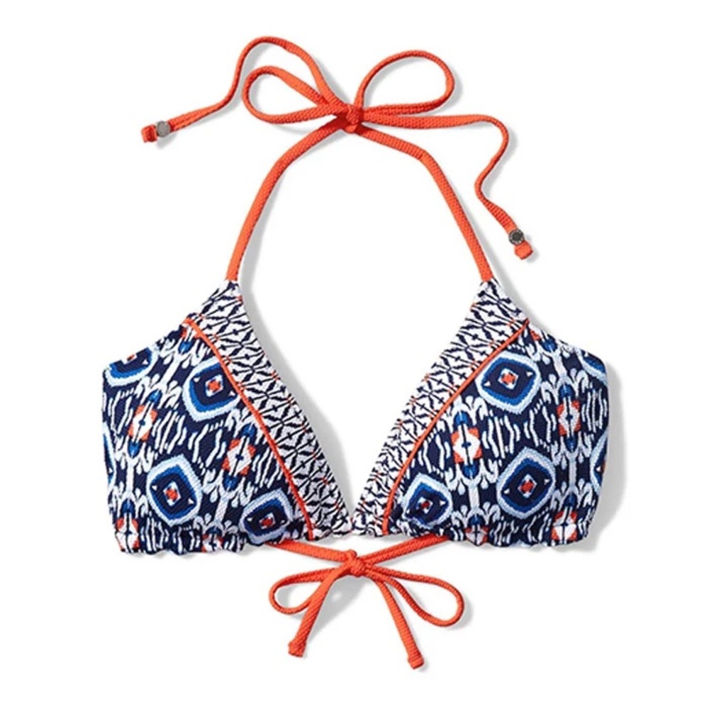 Tommy Bahama Island Cays Ikat Triangle Bikini Top - Reversible - Small - New